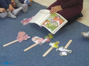 במעון קרני שומרון בחרנו להעביר לילדים את הסיפור "יום נפלא" עם דמויות בהמחשה כל ילד קיבל את הספר עם דמויות מהסיפור לעצמו