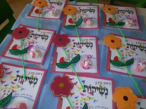 פעילות סביב הספר "נשיקות" במעון אמונה הר-חומה