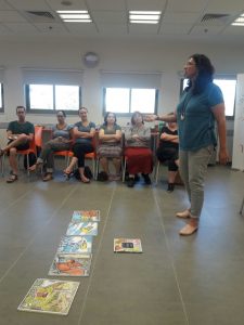 מפגש הדרכה של איריס צור למנהלות מעון בבקעת הירדן, יוני 2017