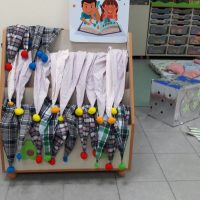 מצנפות שינה מקסימות שהכינו צוות מעון נעמת שיטה ביבנה מחכות למסיבת הפיג'מות 