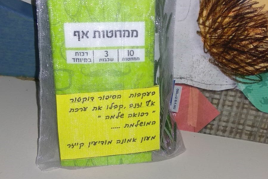 במעון אמונה קייזר מודיעין  חילקו ממחטות, תיונים וצמחי תה בעקבות הספר